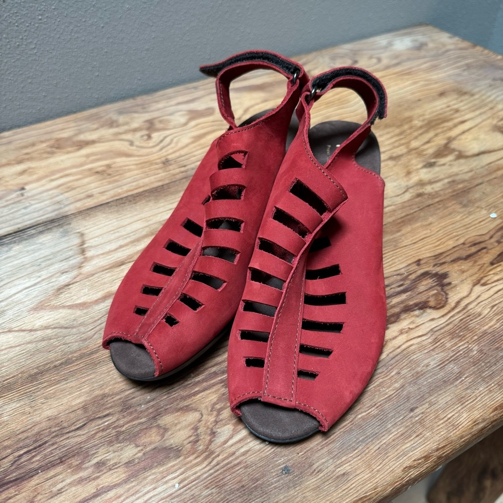 Munro Abby leather dress sandal heel